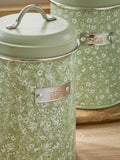 Sage green floral storage tins set of 3 (British brand)