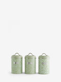 Sage green floral storage tins set of 3 (British brand)
