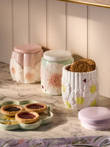 Next Pastel Lila Floral Storage Jars Set of 3 for Tea, Coffee & Sugar- Buy online at McGrocer