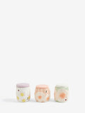 Pastel lila floral storage jars set of 3 (British brand)