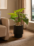 Green Artificial Light Up Alocasia Large Plant