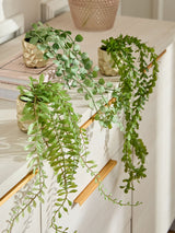Next Artificial Trailing Plant in Mini Gold Hex Pot Indoor Planter 39.5cm- Buy online at McGrocer