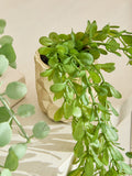 Artificial trailing plant in mini gold hex pot 39.5cm, UK version