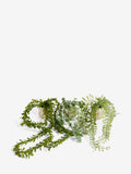 Artificial trailing plant in mini gold hex pot 39.5cm, UK version