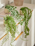 Artificial trailing plant in mini gold hex pot 39.5cm, UK version