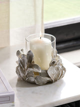 Next Silver Floral Tea Light Hurricane Candle Holder- Buy online at McGrocer