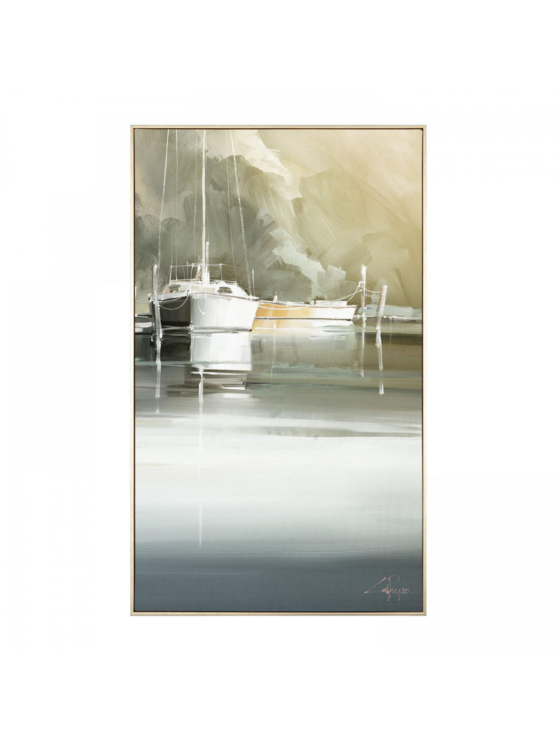 Gold Marina Days canvas wall art 36x59cm, UK version