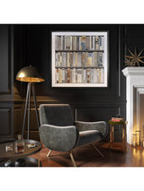 Next Art Marketing The Library Black Framed Wall Art 90x90cm- Buy online at McGrocer