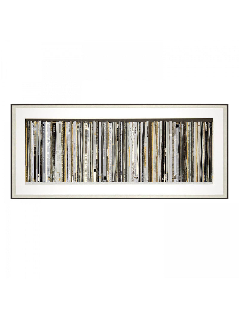 Classic Vinyl framed wall art with gold foil accents - British product