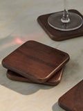 Set of 4 Natural Bronx Wooden Coasters
