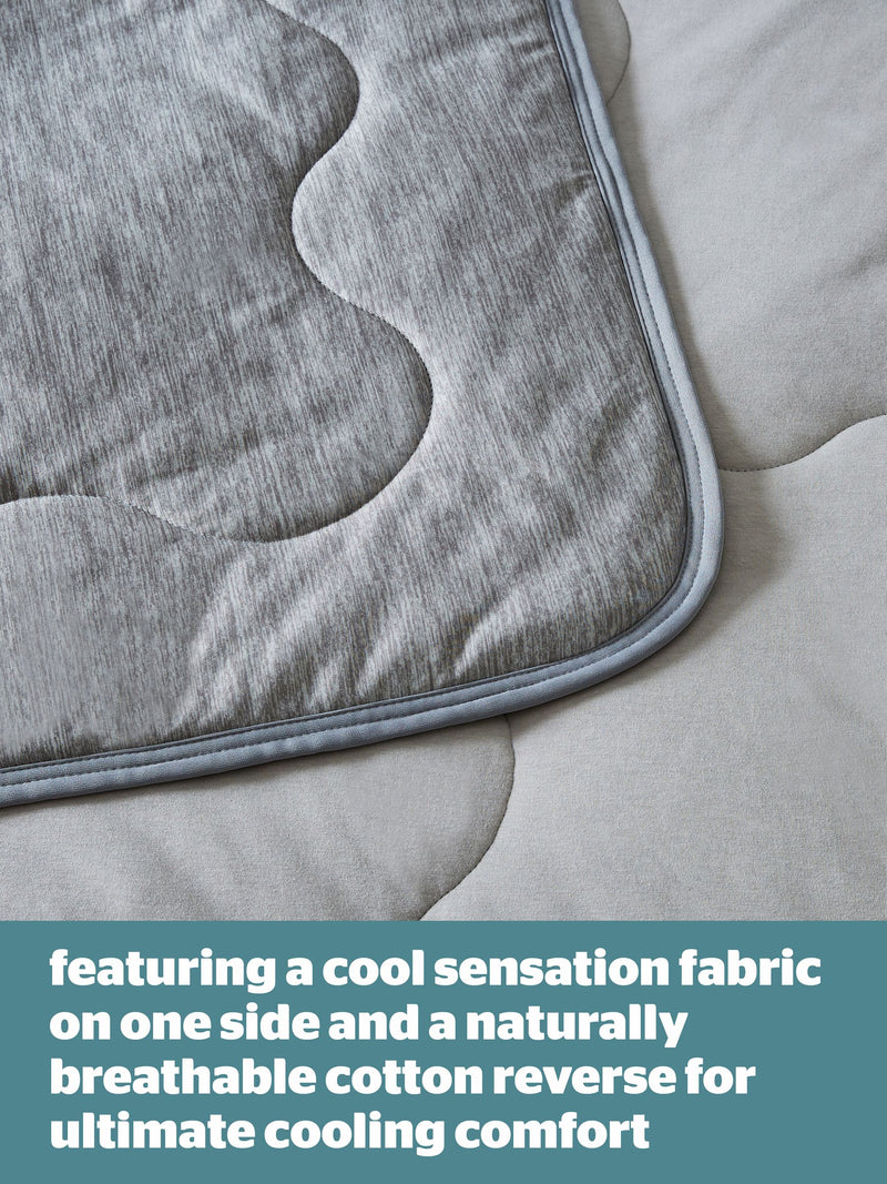 Silentnight Grey Restore cooling throw, UK version