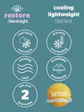 Silentnight Grey Restore cooling throw, UK version
