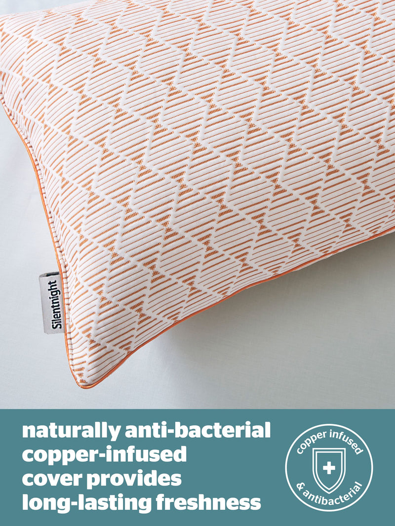 Silentnight Cooling Copper White pillow (British brand)