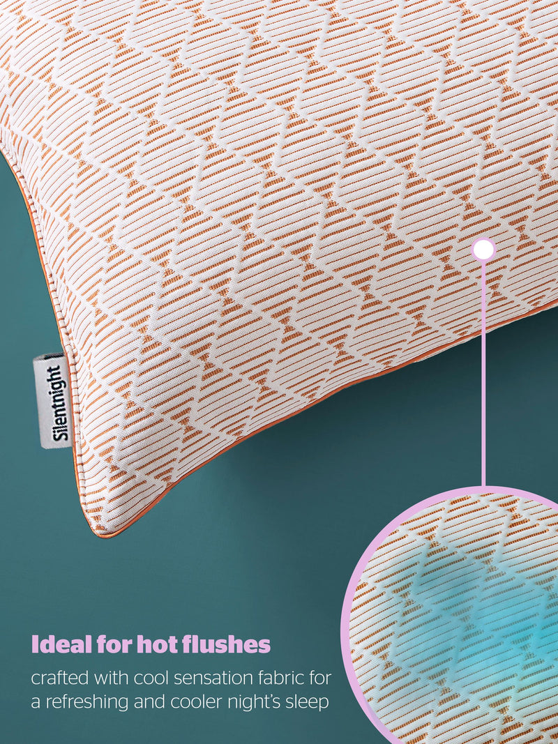 Silentnight Cooling Copper White pillow (British brand)