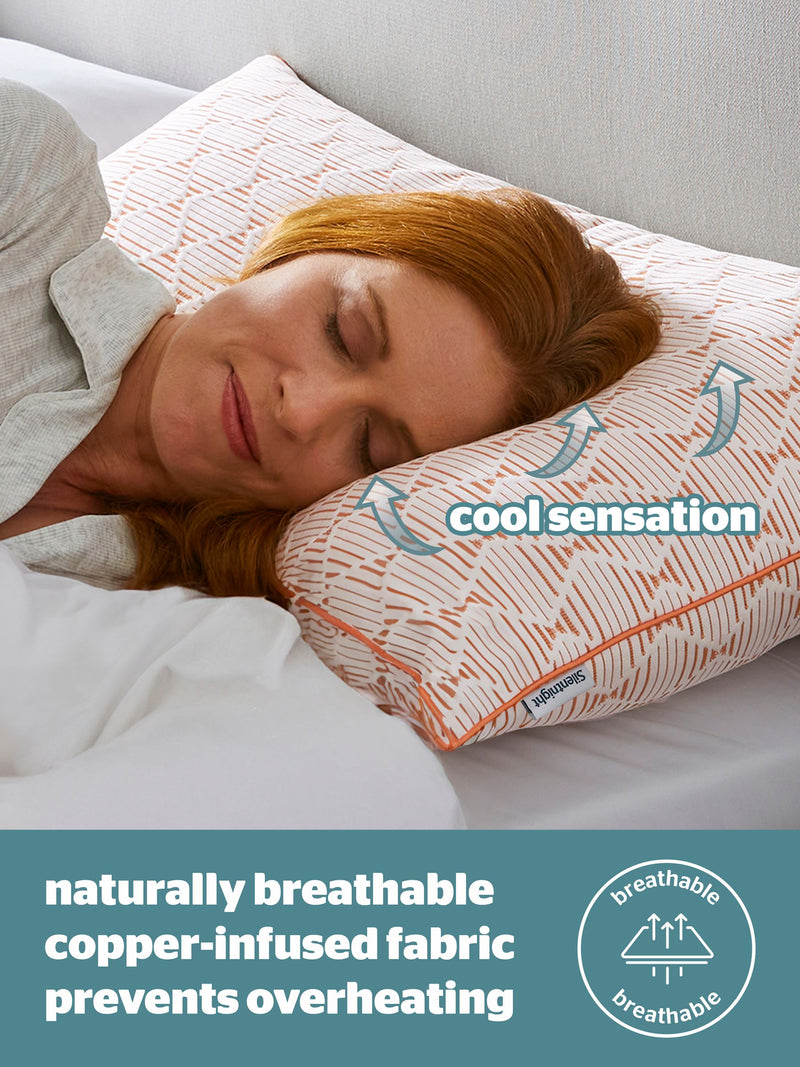 Silentnight Cooling Copper White pillow (British brand)