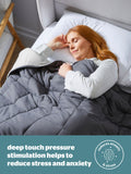 Silentnight grey weighted blanket 6.8kg cooling, imported from the UK