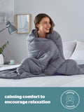 Silentnight grey weighted blanket 6.8kg cooling, imported from the UK