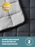 Silentnight grey weighted blanket 6.8kg cooling, imported from the UK