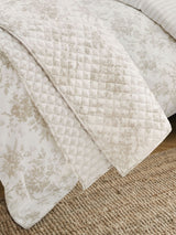 Next Laura Ashley Dove Grey Walled Garden Quilted Bedspread- Buy online at McGrocer