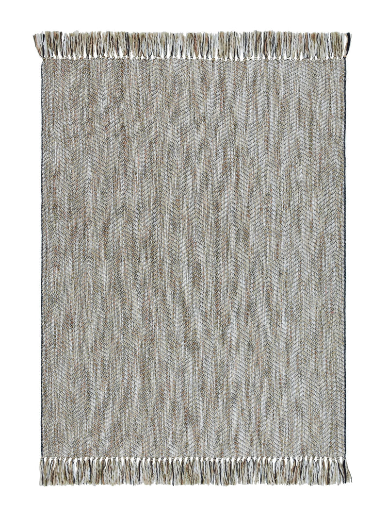 Laura Ashley Natural Liberton textured woven throw 170x130cm, UK version