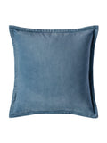 Laura Ashley Blue Dark velvet cushion 45cm - British product