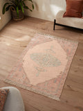 French Connection pink Avanti printed chenille rug, UK version