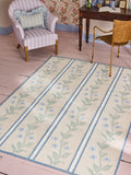 Cath Kidston natural vine stripe flat weave rug - British product