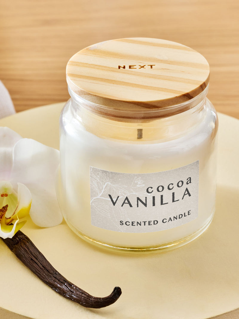 Vanilla and Cocoa Bean Mini Scented Candle 6cm (British brand)