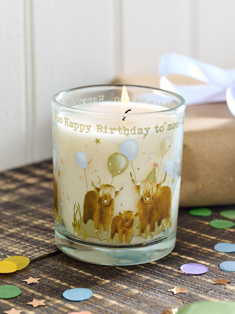 Natural Hamish Happy Birthday Pure Linen Scented Candle
