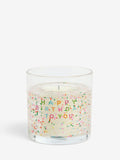 Happy Birthday light-up vanilla and cocoabean scented candle - British product