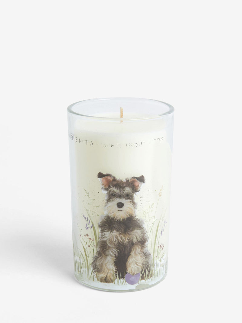Stanley the Schnauzer Pure Linen candle 91.5cm (British brand)