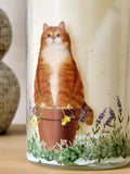 Tiggy Cat white jasmine pillar candle 91.5cm, imported from the UK