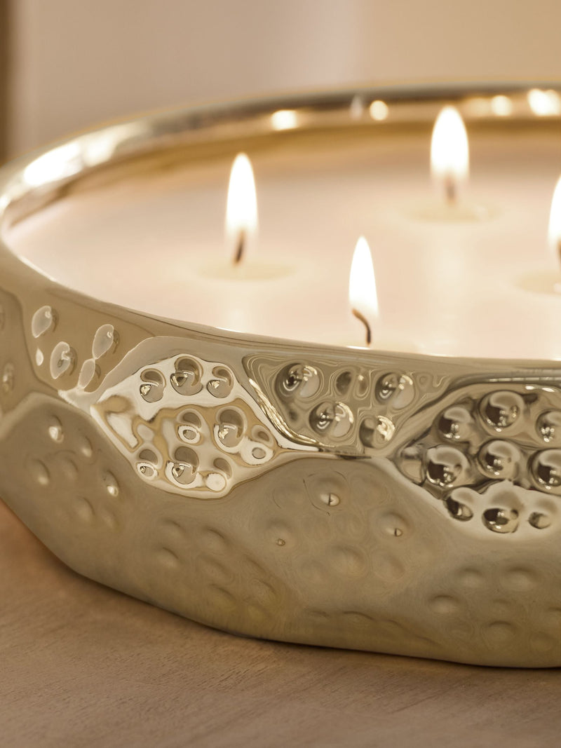 Astrid gold dark rose and oud 7 wick candle, UK version