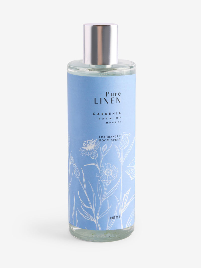 Pure Linen Marine Gardenia room spray, imported from the UK