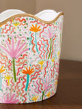 Lucy Tiffney pink large wiggle ceramic planter, UK version