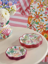 Next Lucy Tiffney Set of 2 Pink/Orange Ceramic Trinket Trays- Buy online at McGrocer