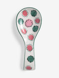 Lucy Tiffney cream/pink/green floral spoon rest medium, UK version
