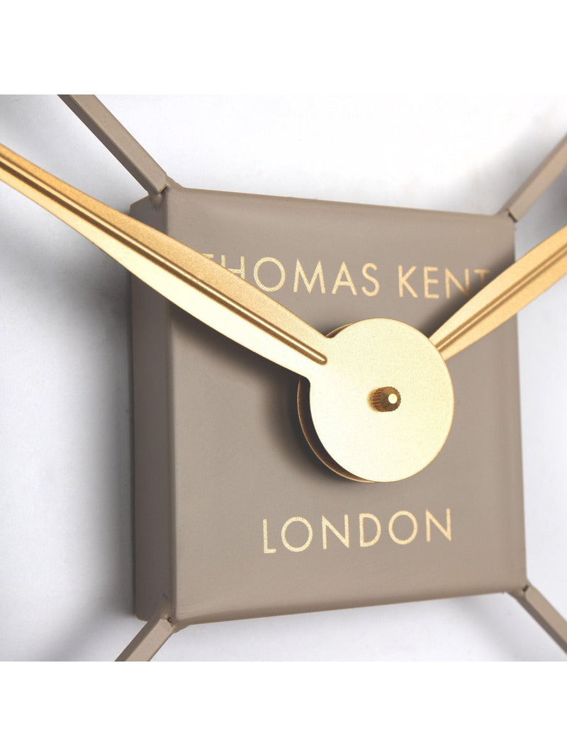 Thomas Kent gold square wall clock 24 inch (British brand)