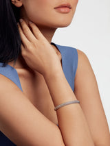 Ted Baker Silvertone Dotty Bangle Bracelet