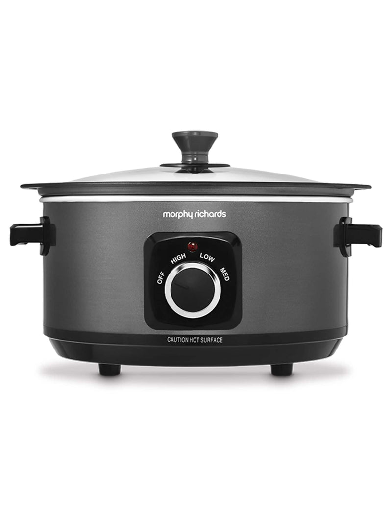 Morphy Richards black slow cooker 3.5L, UK version