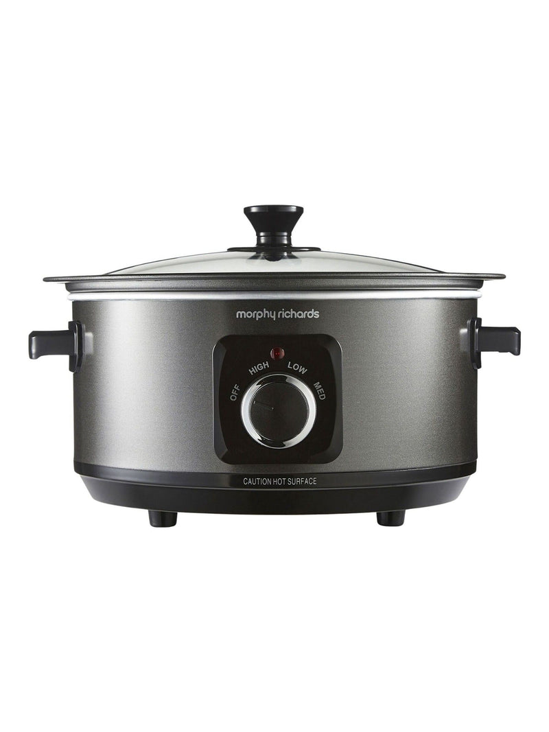 Morphy Richards black slow cooker 3.5L, UK version