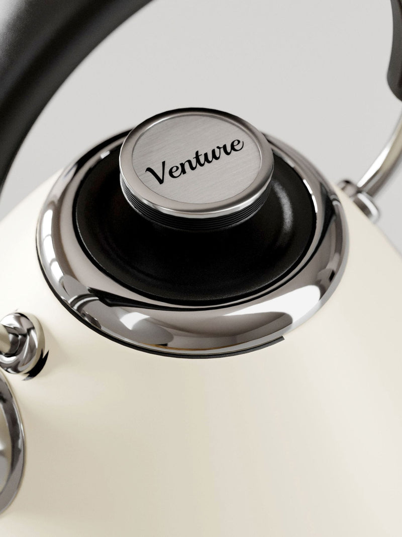 Morphy Richards Cream Venture Pyramid Kettle, imported from the UK