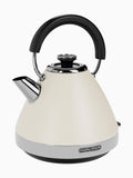 Morphy Richards Cream Venture Pyramid Kettle, imported from the UK