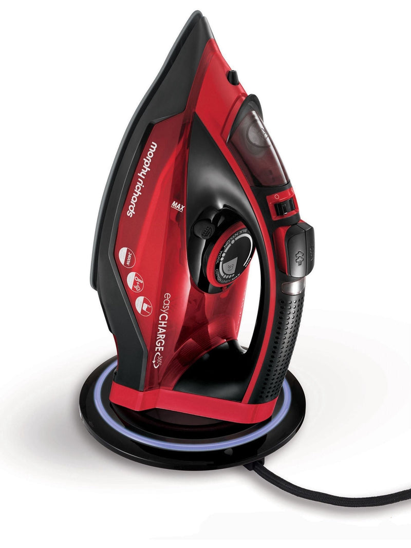 Morphy Richards red Easy Charge cordless iron, imported from the UK