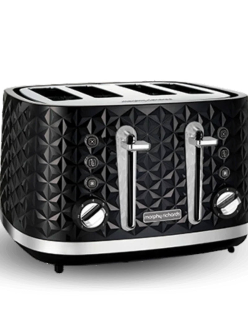 Morphy Richards Black Vector 4 Slice Toaster, imported from the UK