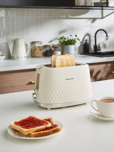 Next Morphy Richards Cream Hive 2 Slice Toaster- Buy online at McGrocer