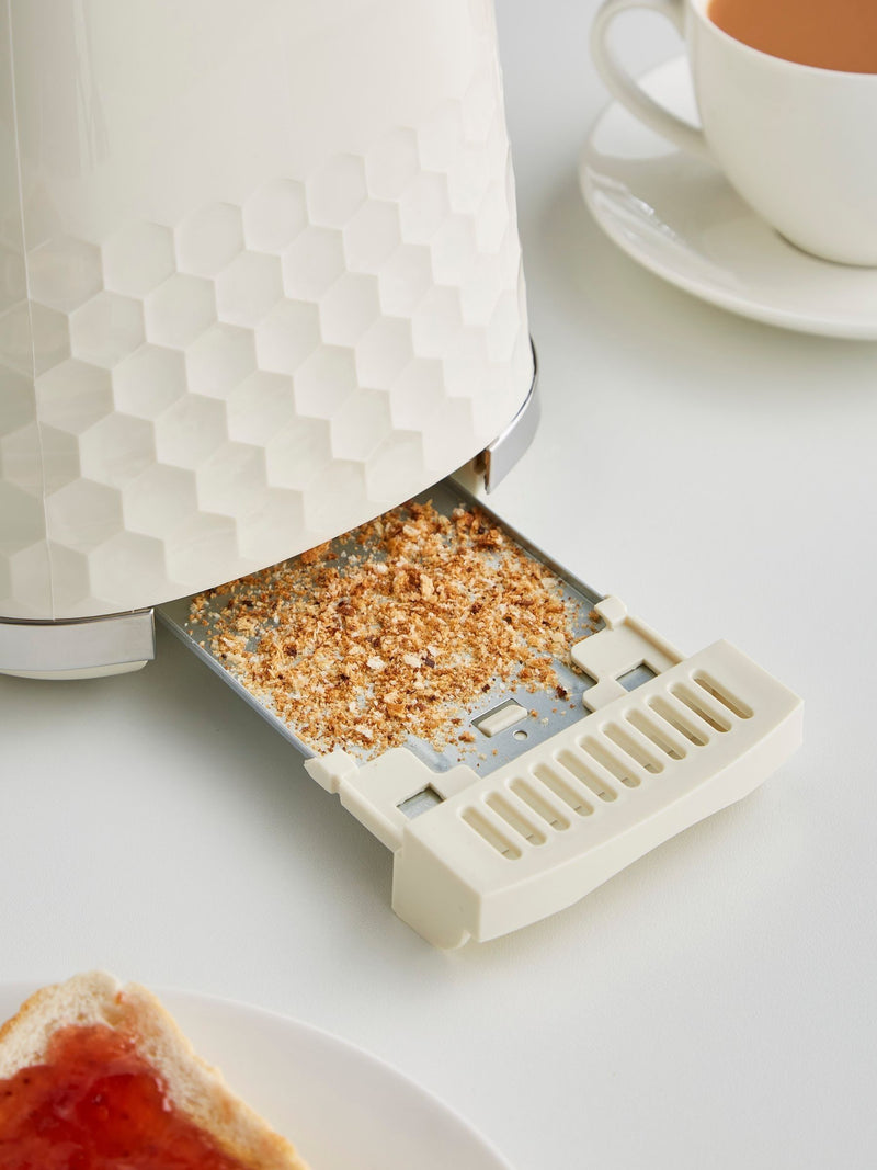Morphy Richards Cream Hive 2 slice toaster, imported from the UK