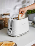 Morphy Richards White Hive 2 skivers brødrister, importert fra Storbritannia
