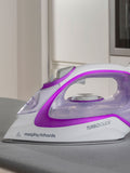Morphy Richards pink steam iron Turbo Glide - British product