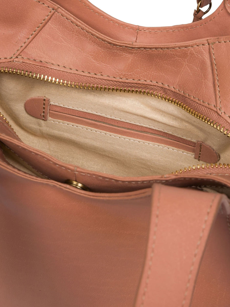 Conkca Subtle Pink Juliet leather handbag, UK version